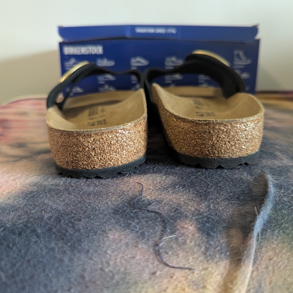 Birkenstock Madrid Big Buckle Sandals - Black EU 41/ L 10/ M 8 - Picture 8 of 9